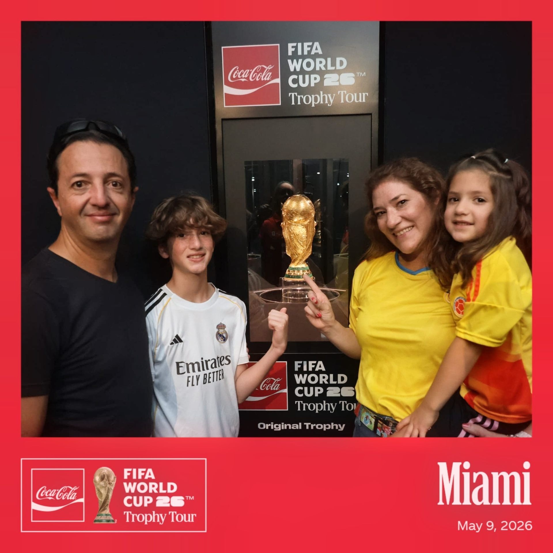 Andres Vieira at FIFA World Cup 2026 Trophy Tour in Miami